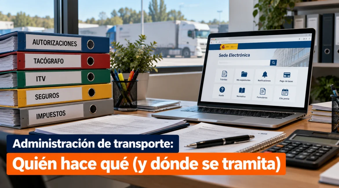 Administración de transporte: quién hace qué (y dónde se tramita)