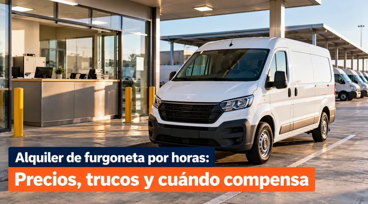 Alquiler de furgoneta por horas: precios, trucos y cuándo compensa