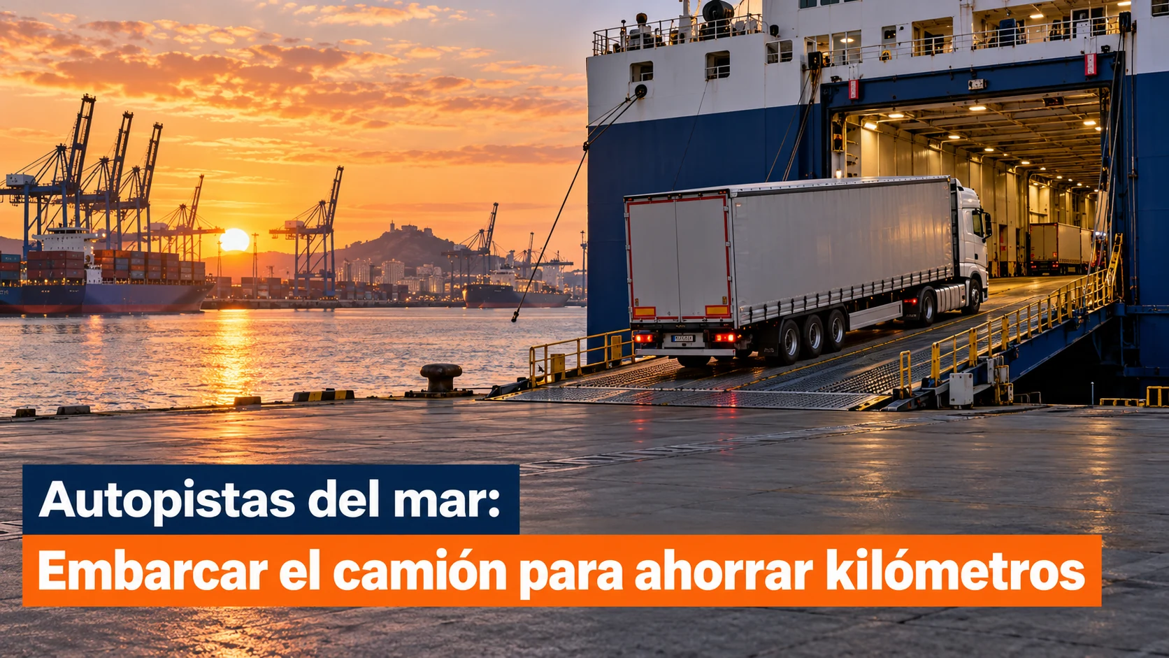 Autopistas del mar: embarcar el camión para ahorrar kilómetros