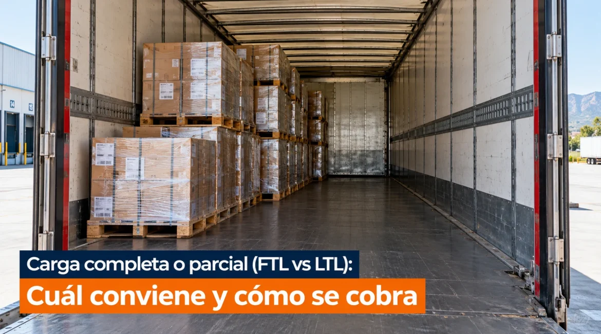 Carga completa o parcial (FTL vs LTL): cuál conviene y cómo se cobra