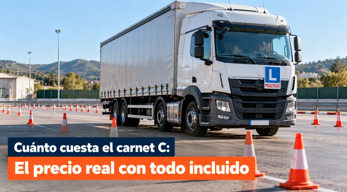 Cuánto cuesta el carnet C: el precio real con todo incluido