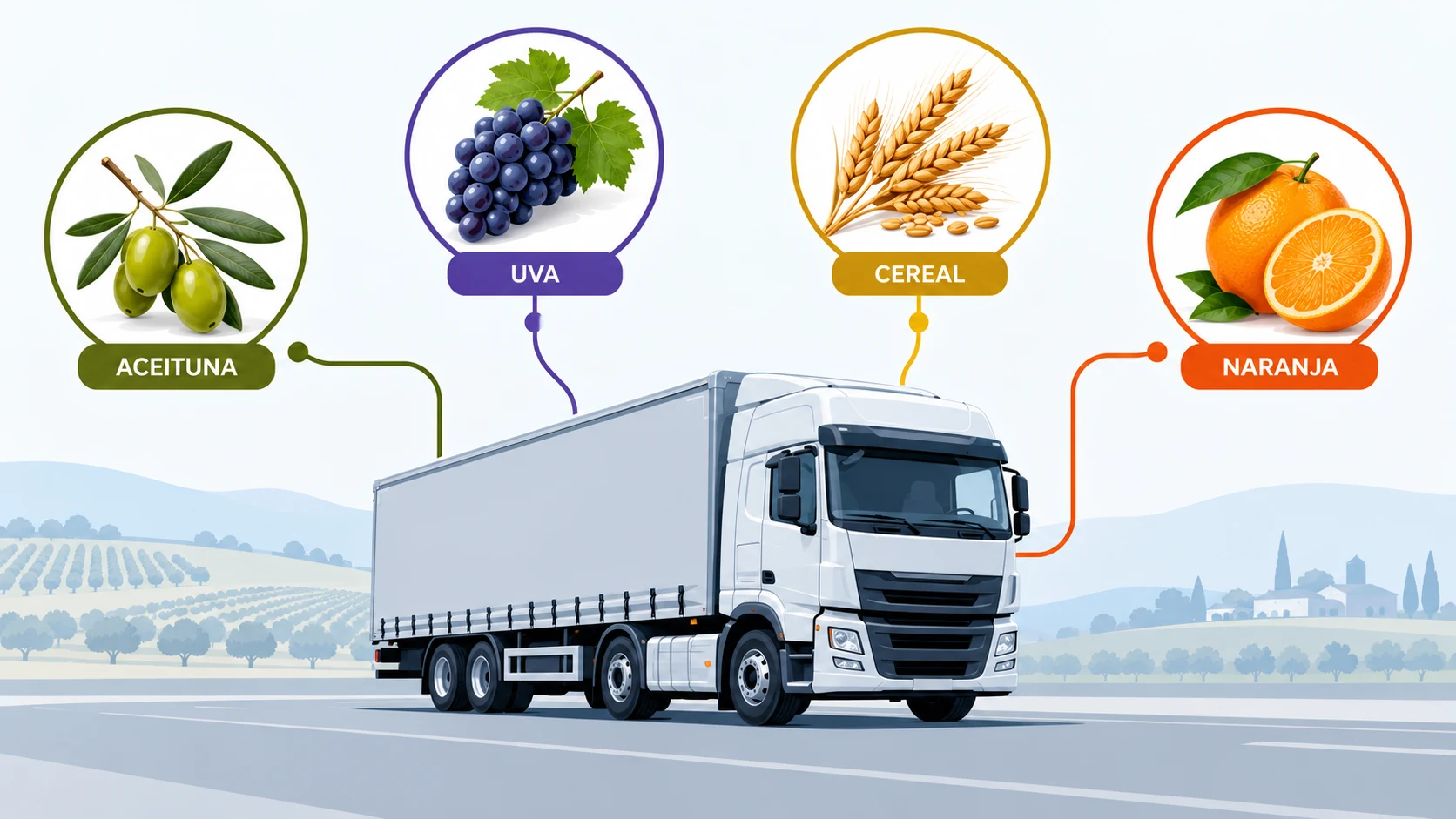 El mapa del transporte que genera el campo cooperativo