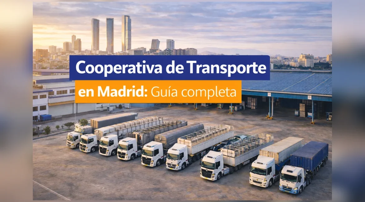 Cooperativa de transporte en Madrid: flota de camiones para transportistas autónomos