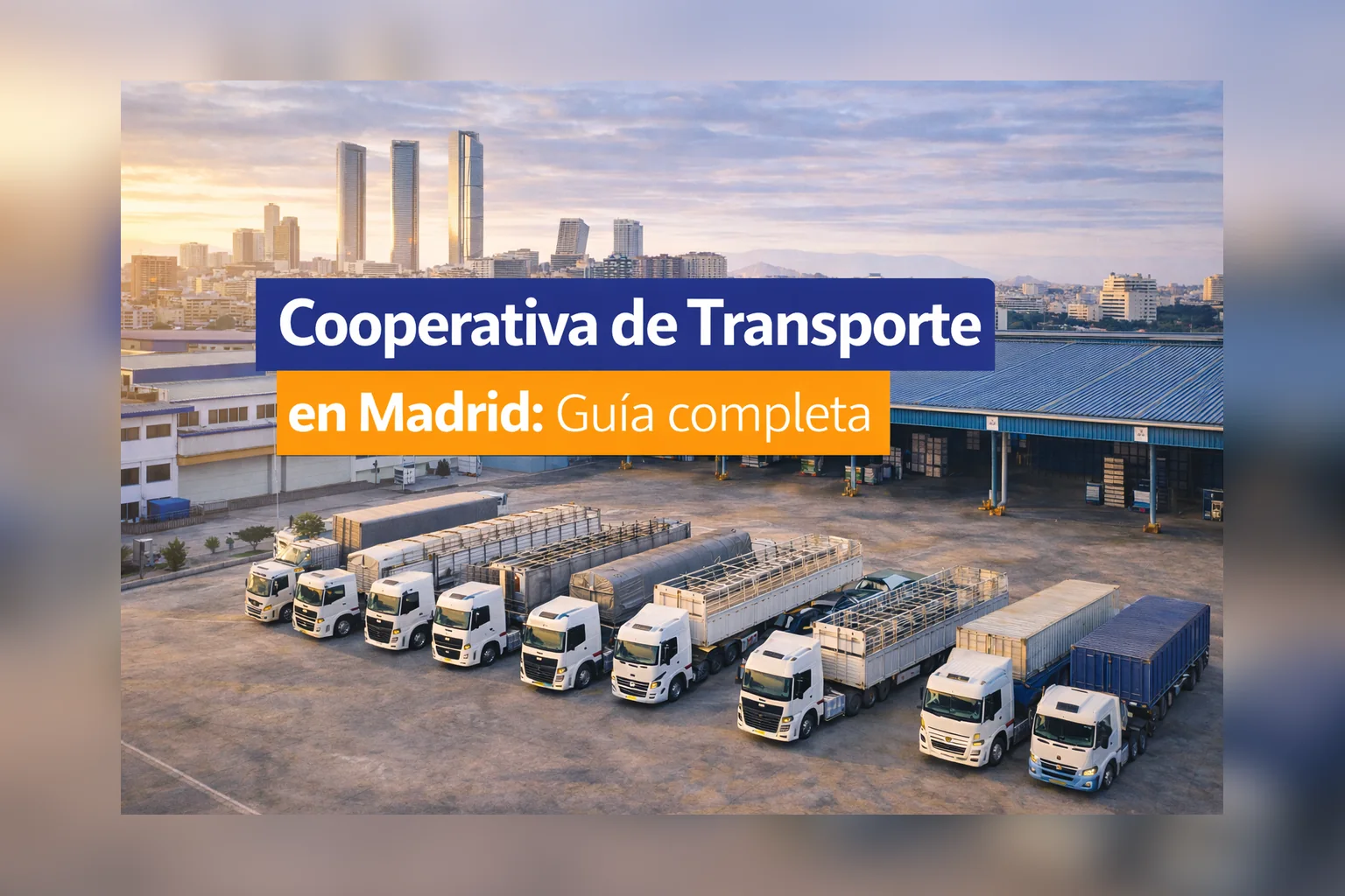 Cooperativa de transporte en Madrid: flota de camiones para transportistas autónomos