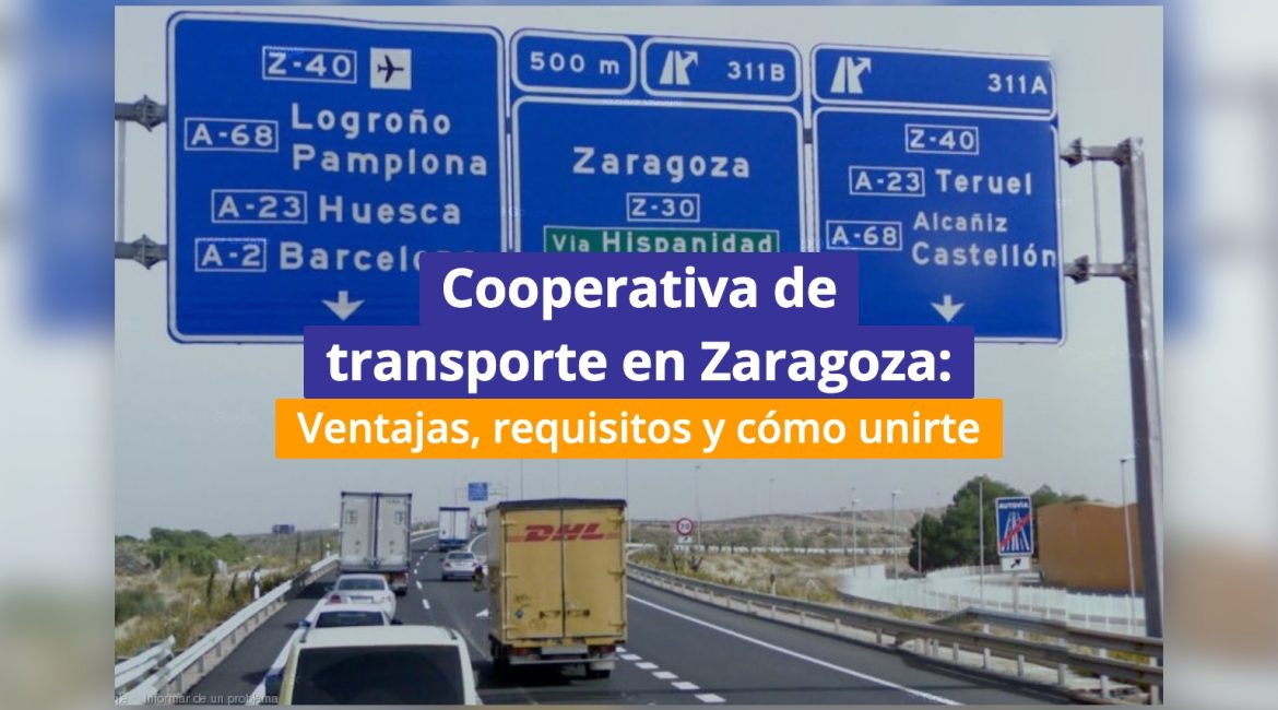 Camiones en la ronda Z-40 de Zaragoza