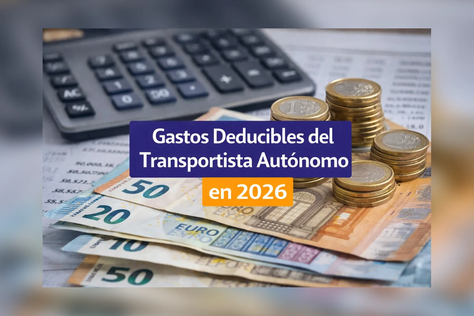 Gastos deducibles del transportista autónomo en 2026: calculadora, euros y documentos fiscales