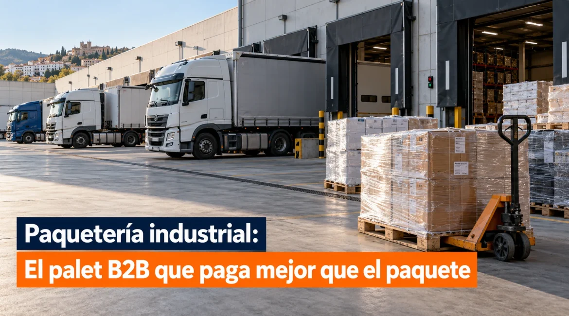 Paquetería industrial: el palet B2B que paga mejor que el paquete