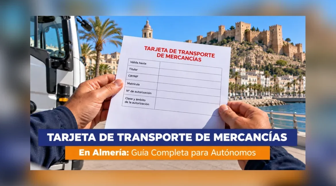Tarjeta de transporte de mercancías en Almería