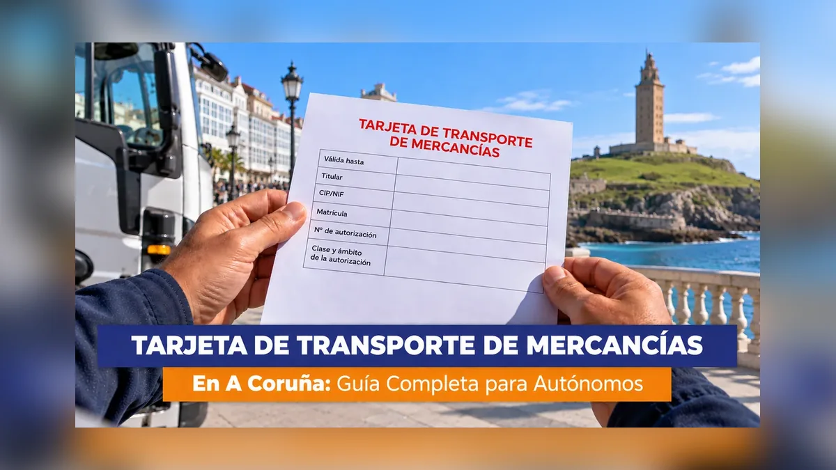 Tarjeta de transporte de mercancías en A Coruña