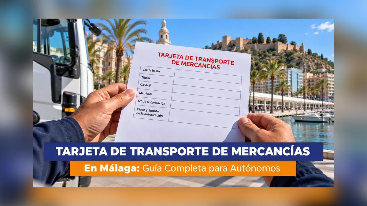 Tarjeta de transporte de mercancías en Málaga