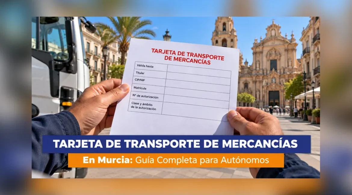Tarjeta de transporte de mercancías en Murcia
