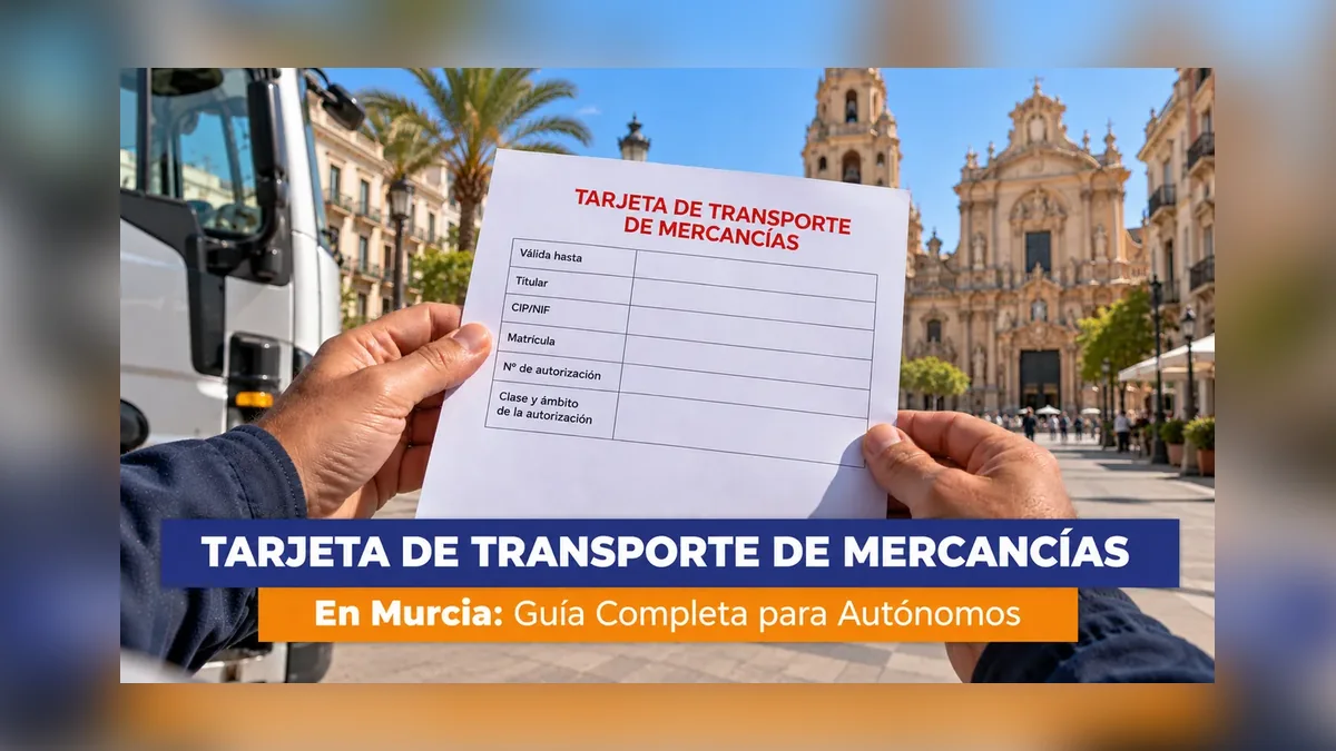 Tarjeta de transporte de mercancías en Murcia