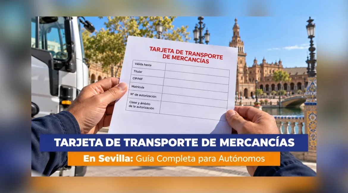 Tarjeta de transporte de mercancías en Sevilla