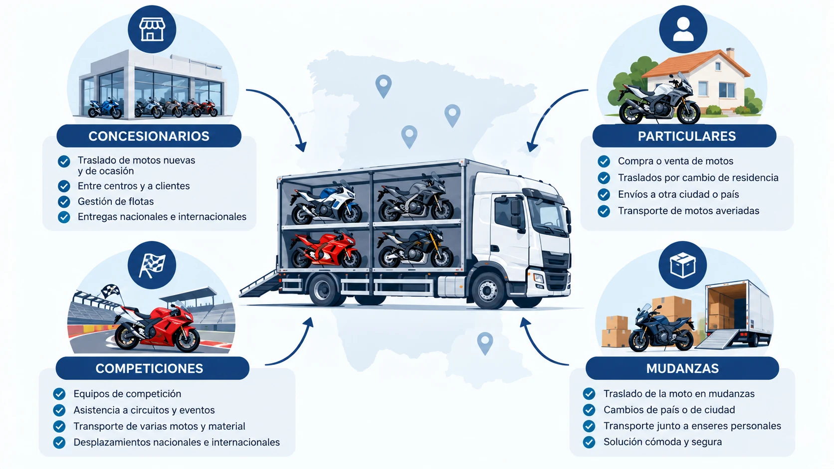 Quién necesita transportar motos (el mapa de la demanda)