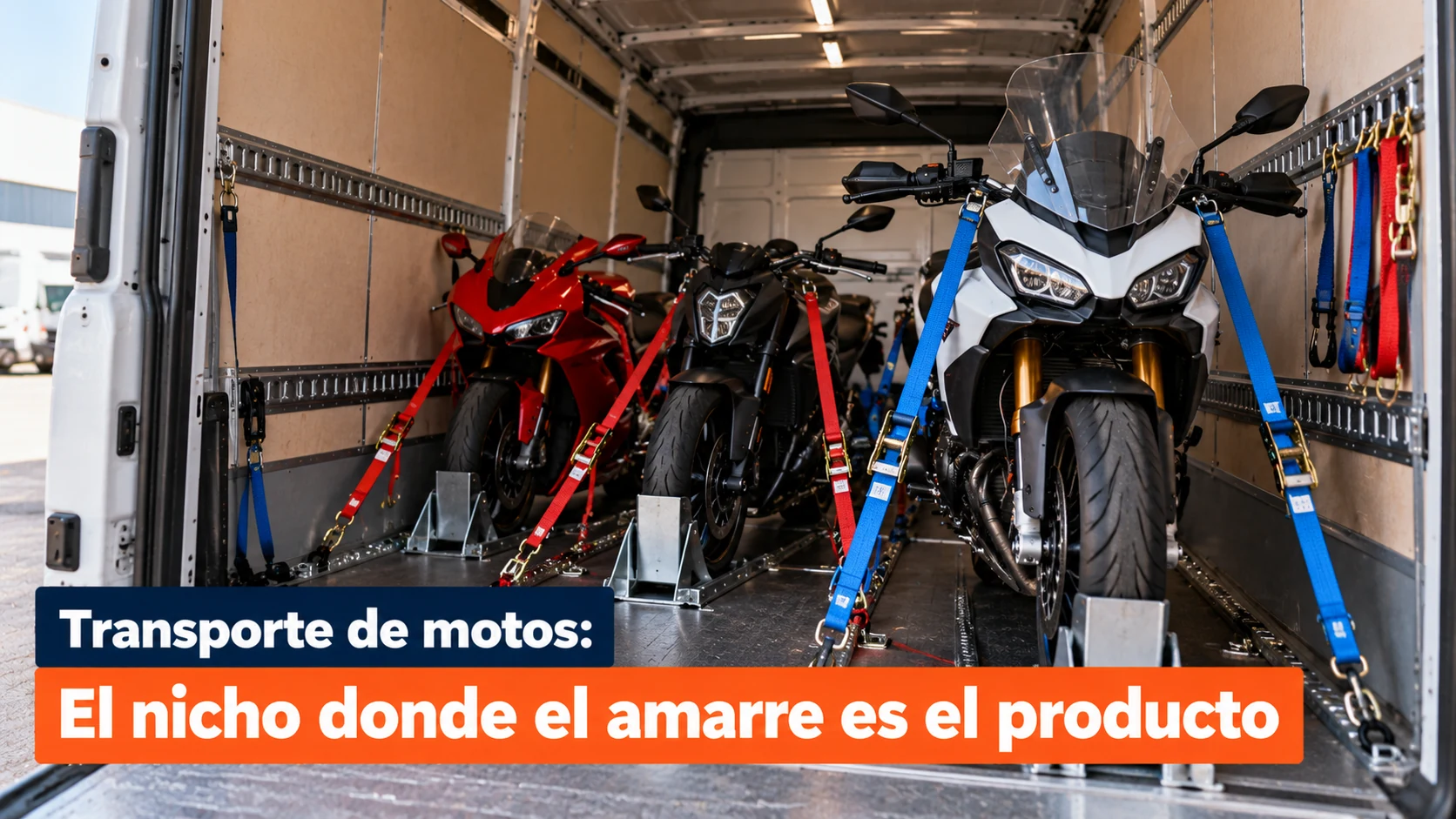 Transporte de motos: el nicho donde el amarre es el producto